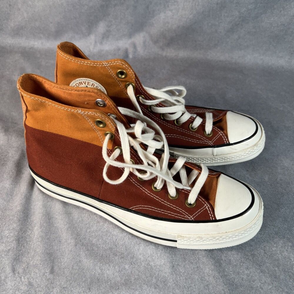 Converse Chuck 70 Hi (Men's Size 7.5) Monarch/Rugged Orange/Egret Sneakers - Picture 2 of 6